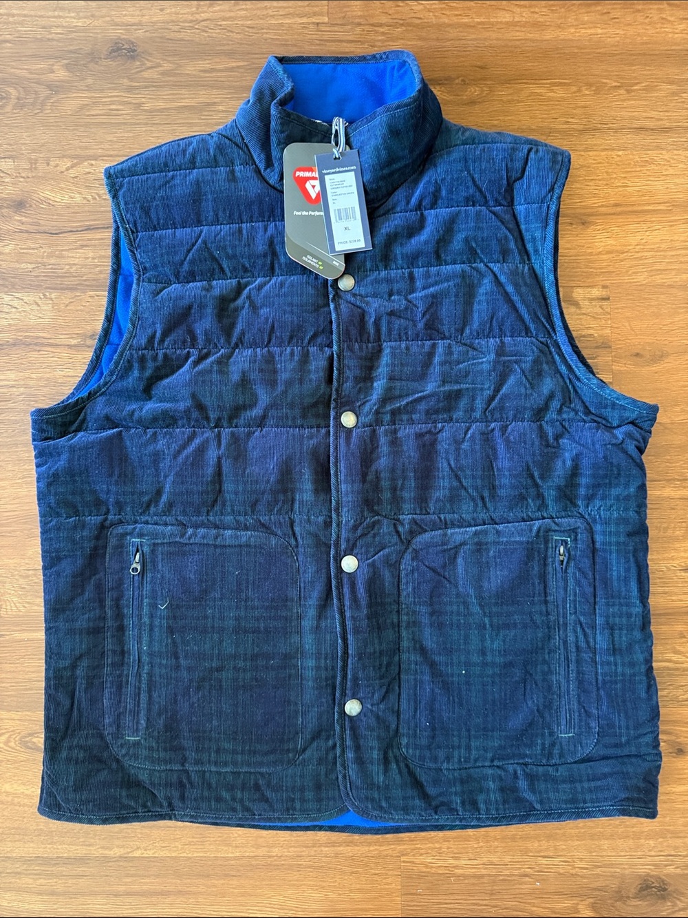 NWT Vineyard Vines Corduroy Quilted Vest - XL